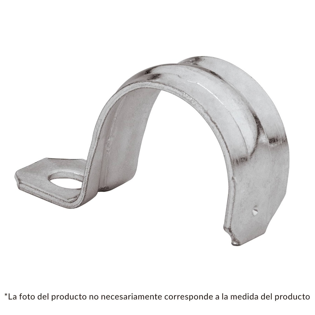 Abrazadera de tubo tipo uña 3/4', X PZA, Volteck