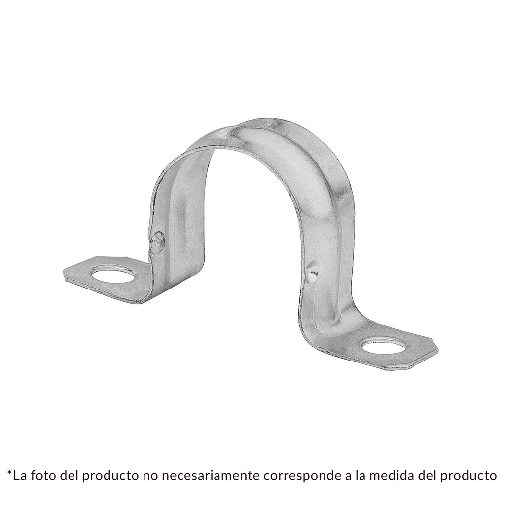 Abrazadera tubo tipo omega 3/4', X PZA, Volteck