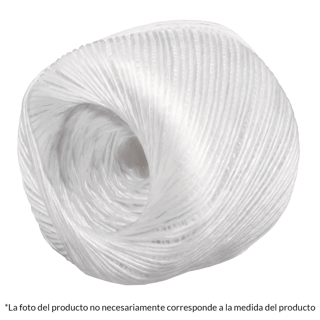 Rafia color blanco, calibre 2.2 g/m, 500g