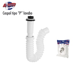 [2235] CESPOL LAVABO TIPO P FLEXIBLE EXTENSION S/CUBIERTA FLEXIMATIC